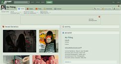 Desktop Screenshot of no-thiing.deviantart.com