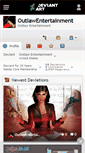 Mobile Screenshot of outlawentertainment.deviantart.com
