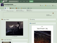 Tablet Screenshot of forestspiritaiia.deviantart.com