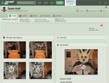 Tablet Screenshot of doom-wulf.deviantart.com