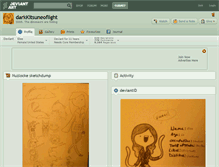 Tablet Screenshot of darkkitsuneoflight.deviantart.com