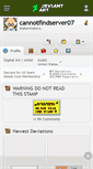 Mobile Screenshot of cannotfindserver07.deviantart.com