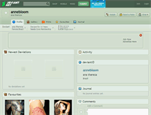 Tablet Screenshot of annebloom.deviantart.com