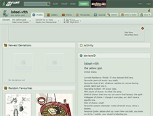 Tablet Screenshot of lobsel-vith.deviantart.com