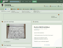 Tablet Screenshot of marjojing.deviantart.com
