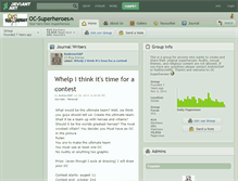 Tablet Screenshot of oc-superheroes.deviantart.com