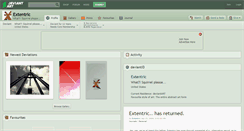 Desktop Screenshot of extentric.deviantart.com