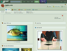 Tablet Screenshot of mighty-min.deviantart.com
