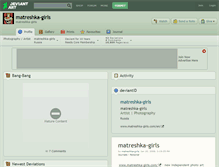 Tablet Screenshot of matreshka-girls.deviantart.com