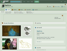 Tablet Screenshot of hachi-ru.deviantart.com