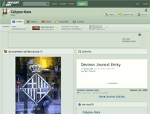 Tablet Screenshot of calypso-tiara.deviantart.com