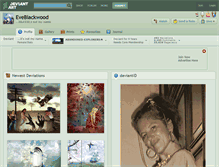 Tablet Screenshot of eveblackwood.deviantart.com