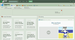 Desktop Screenshot of diapercat.deviantart.com