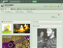 Tablet Screenshot of barkerbaggies.deviantart.com