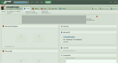 Desktop Screenshot of nomadnessplz.deviantart.com