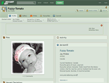 Tablet Screenshot of fuzzy-tomato.deviantart.com