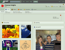 Tablet Screenshot of cinereal-heights.deviantart.com