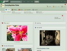 Tablet Screenshot of everydayisnewtome.deviantart.com