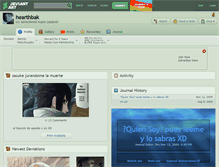 Tablet Screenshot of hearthbak.deviantart.com