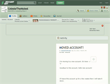 Tablet Screenshot of celestethemolest.deviantart.com