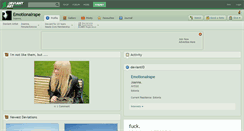 Desktop Screenshot of emotionalrape.deviantart.com