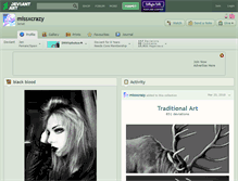 Tablet Screenshot of missxcrazy.deviantart.com