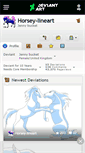 Mobile Screenshot of horsey-lineart.deviantart.com