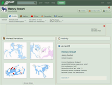 Tablet Screenshot of horsey-lineart.deviantart.com
