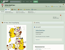 Tablet Screenshot of delta-darkclaw.deviantart.com