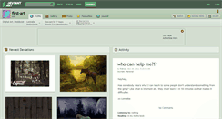 Desktop Screenshot of first-art.deviantart.com