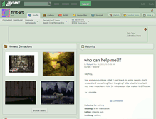 Tablet Screenshot of first-art.deviantart.com