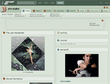 Tablet Screenshot of oro-snake.deviantart.com