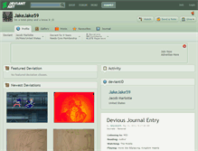Tablet Screenshot of jakejake59.deviantart.com