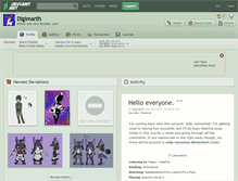 Tablet Screenshot of digimarth.deviantart.com