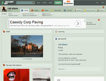 Tablet Screenshot of cat-piano.deviantart.com