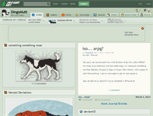 Tablet Screenshot of dingomutt.deviantart.com
