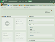 Tablet Screenshot of pezy.deviantart.com