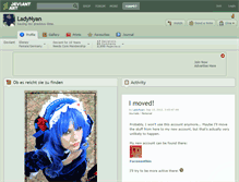 Tablet Screenshot of ladynyan.deviantart.com