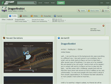 Tablet Screenshot of dragonfire864.deviantart.com