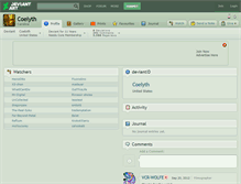 Tablet Screenshot of coelyth.deviantart.com