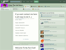 Tablet Screenshot of chloe-the-cat-fans.deviantart.com