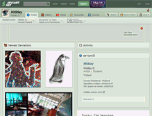 Tablet Screenshot of midday.deviantart.com