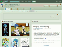 Tablet Screenshot of johanandersonfanclub.deviantart.com