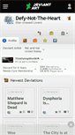 Mobile Screenshot of defy-not-the-heart.deviantart.com