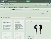 Tablet Screenshot of defy-not-the-heart.deviantart.com