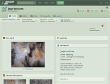 Tablet Screenshot of jaqx-textures.deviantart.com