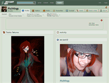 Tablet Screenshot of pixiwings.deviantart.com