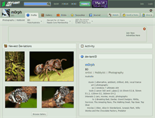 Tablet Screenshot of m0rph.deviantart.com