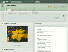 Tablet Screenshot of oceanicdreams.deviantart.com