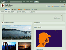Tablet Screenshot of dark-viking.deviantart.com